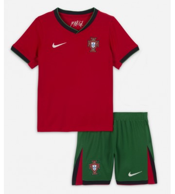 Portugal Hjemmebanesæt Børn EM 2024 Kort ærmer (+ korte bukser)